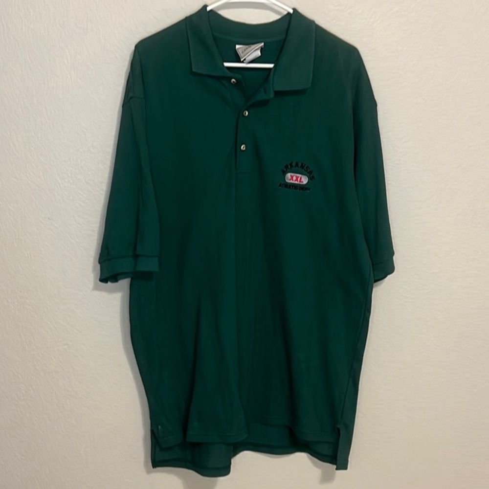Hunter Green Arkansas Athletics polo